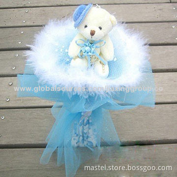 Birthday Artificial Flower with Valentine's Gifts, Dolls Cartoon Flower for Commemoration DayNew